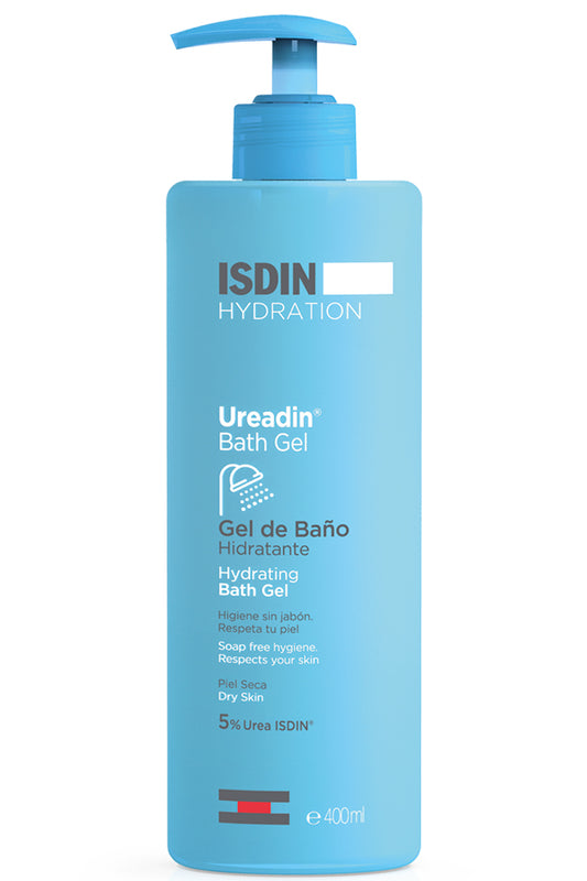 Isdin Ureadin جل استحمام مرطب ومنظف لطيف خالٍ من الصابون 5% يوريا 400 مل