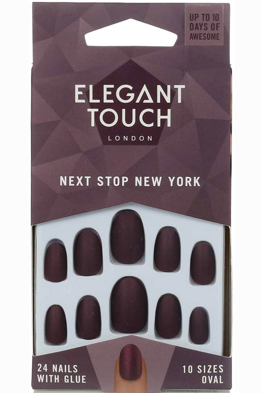 أظافر مصقولة Elegant Touch - أظافر صناعية Next Stop New York