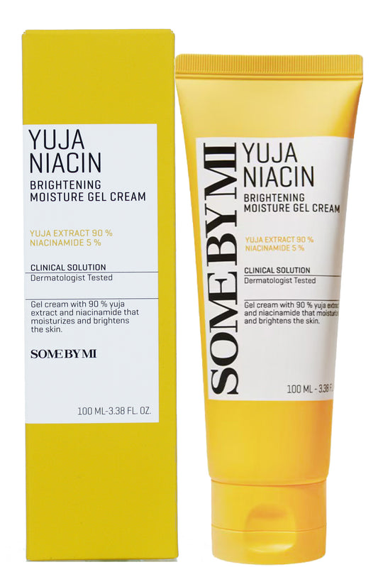 Somebymi Yuja Niacin Brightening Gel Cream مع خلاصة اليوجا والنياسيناميد وماء الثلج 50 مل، حل الترطيب العميق والإشراق لجميع أنواع البشرة