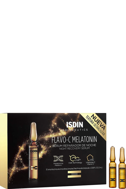 Isdin Night Serum Flavo-c Melatonin Antioxidant Defense And Skin Repair 10x2ml