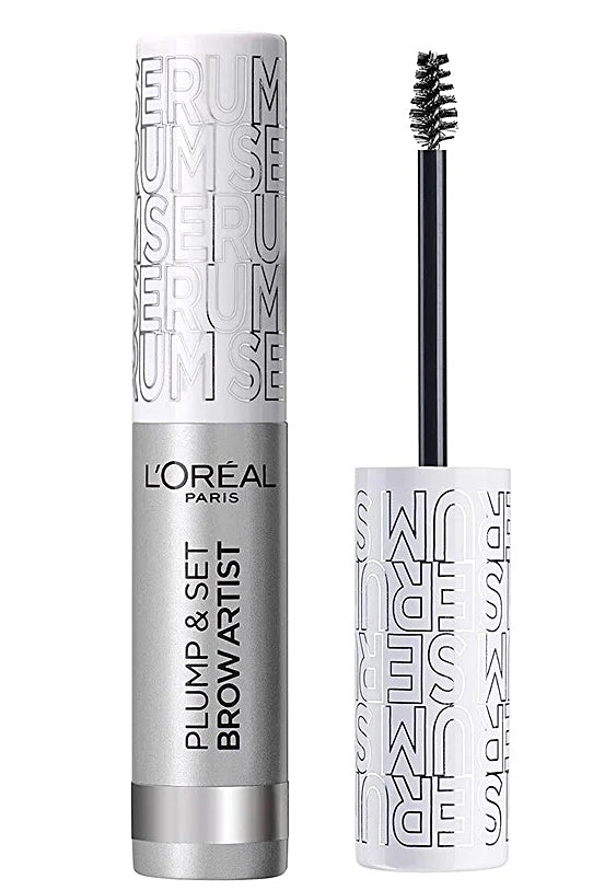 L'oreal Brow Artist Plump & Set شفاف - مظهر حواجب طبيعي بزيت الخروع