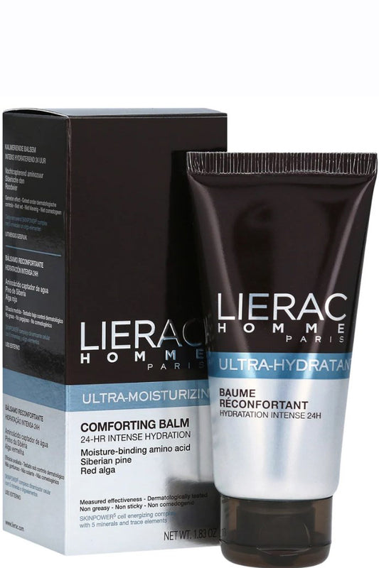 Lierac Men Ultra-moisturizing Comfort Balm 24-hour Hydration Quick Absorption 50ml