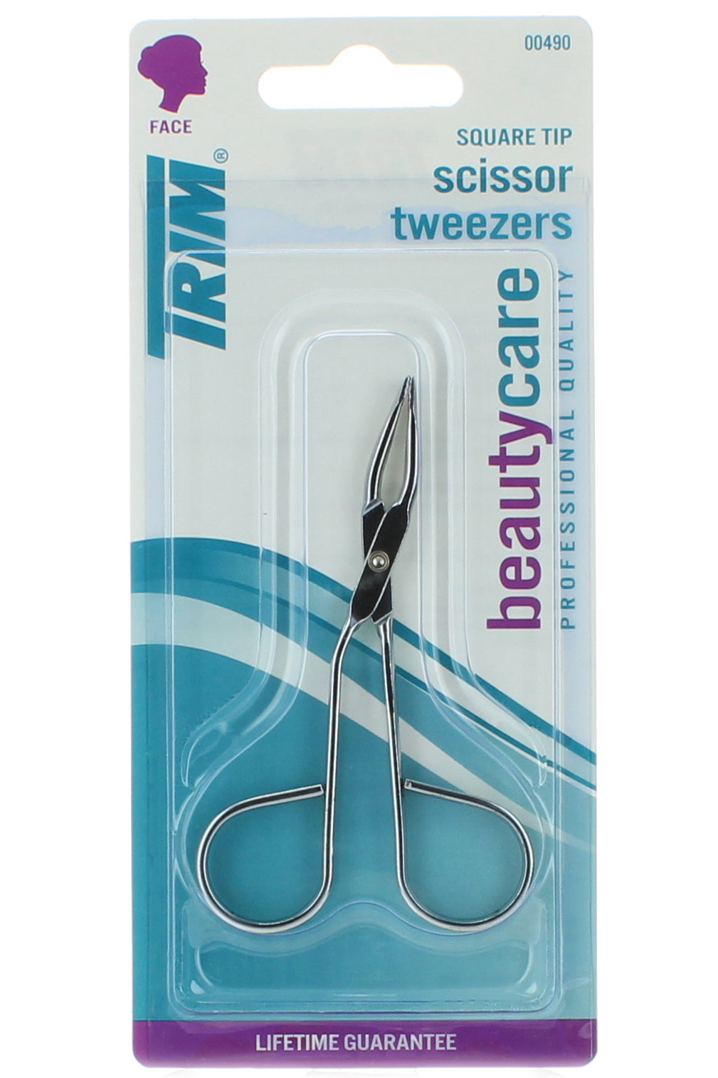 ملقاط بمقبض مقص من Trim Professional لإزالة الشعر بدقة برؤوس فولاذية متطابقة - تصميم متين ومريح، حجم قياسي