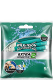 Wilkinson Eii Sensitive Men's Disposable Razor - Triple Blade Design For Smooth Shaving - Ideal For Sensitive Skin, Flexible Pivoting Head, Comfortable Grip
