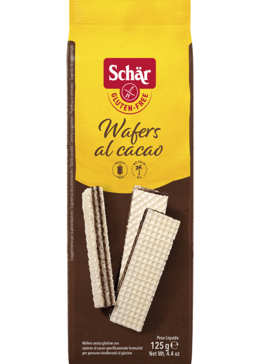 Dr. Schär Wafer Cacao/choco 125g - Thin, Light Wafers With Cocoa Filling, Gluten-free