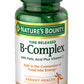 Nature's Bounty B-complex عالي الفعالية لدعم القلب والجهاز العصبي 125 قرصًا
