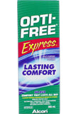 Opti-free محلول عدسات لاصقة لا يتطلب الفرك، راحة ونظافة قصوى 355 مل متوافق مع العدسات الهيدروجيلية المصنوعة من السيليكون