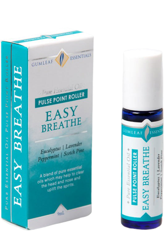 Buckley & Phillips Easy Breathe Pulse Point Roller 9ml - أوكالبتوس، لافندر، صنوبر، نعناع