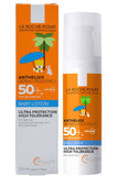 لاروش بوزيه أنثيليوس لوشن الأطفال بعامل حماية Spf50+ بزبدة الشيا - حماية عالية جداً من الأشعة فوق البنفسجية، خالٍ من العطور، للبشرة الحساسة - 50 مل