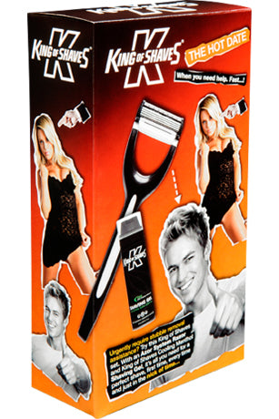 King Of Shaves The Hot Date Pack - Complete Shaving Set With Razor, Menthol Gel & Accessories
