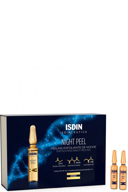 Isdin Ceutics Night Peel سيروم التقشير الليلي اللطيف وتقليل البقع الداكنة 30 × 2 مل