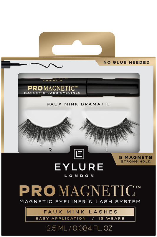 Eylure Pro Magnetic Dramatic - رموش منك صناعية جريئة مع آيلاينر مغناطيسي