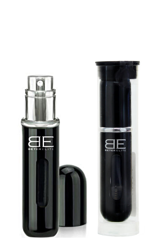 Beter Elite عبوة عطر قابلة لإعادة التعبئة تصميم صغير مناسب للسفر سعة 5 مل خزان زجاجي عالي الجودة متوافق مع لوائح إدارة أمن النقل (TSA)