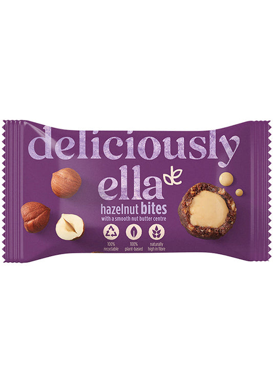 Deliciously Ella Hazelnut Nut Butter Bites - Gluten-free, Nut-filled, 36g