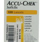 مشرط Accu-chek Softclix غير مؤلم برأس مريح، معقم، 100 عبوة لاختبار دم مريح