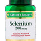 Nature's Bounty Selenium 200mcg دعم المناعة ومضادات الأكسدة للبروستاتا 100 قرص