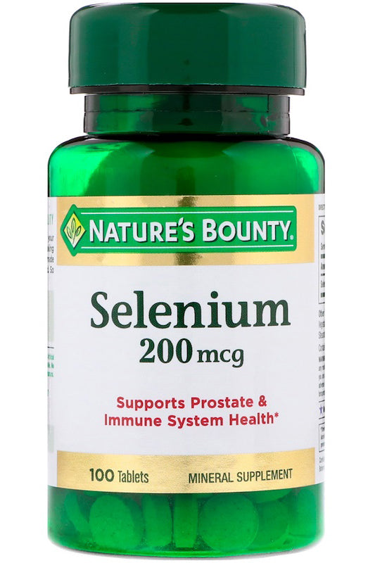 Nature's Bounty Selenium 200mcg دعم المناعة ومضادات الأكسدة للبروستاتا 100 قرص