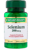 Nature's Bounty Selenium 200mcg دعم المناعة ومضادات الأكسدة للبروستاتا 100 قرص