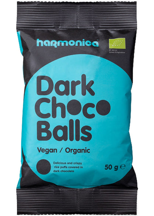Harmonica Dark Chocolate Balls - Organic & Crispy, 50g