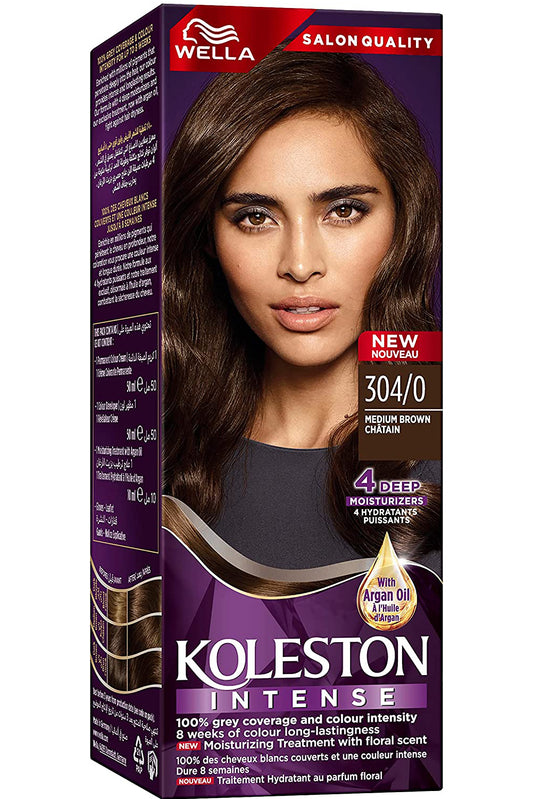 Wella Koleston Hair Color Kit Medium Brown Grey Coverage With Long-lasting Vibrancy And Nourishing Formula