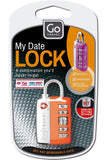 Go Travel My Date Lock 5-dial Calendar Padlock Personalized Luggage Security Durable Travel Accessory