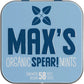 Max's Organic Spearmints 35g - Refreshing Spearmint Flavor, Vegan, Low-calorie