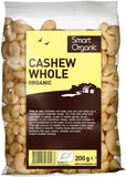 Smart Organics Whole Cashews - Organic & Nutritious, 200g
