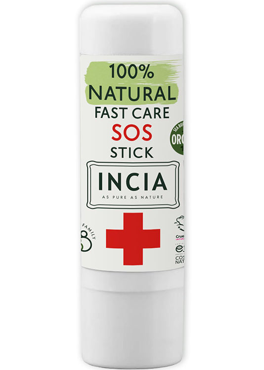 Incia Natural Sos Care Stick للإغاثة السريعة من تهيج الجلد بمكونات عضوية 6 جرام