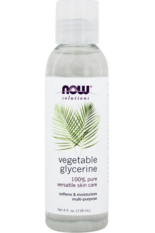 Now Foods Glycerin Oil 100% Pure Hydrating Moisturizer 118ml - Skin Softening, Versatile, Water-soluble