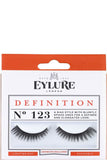 Eylure Definition No.123 - رموش بتصميم مائل مع أطراف مدببة حادة لإطالة الرموش