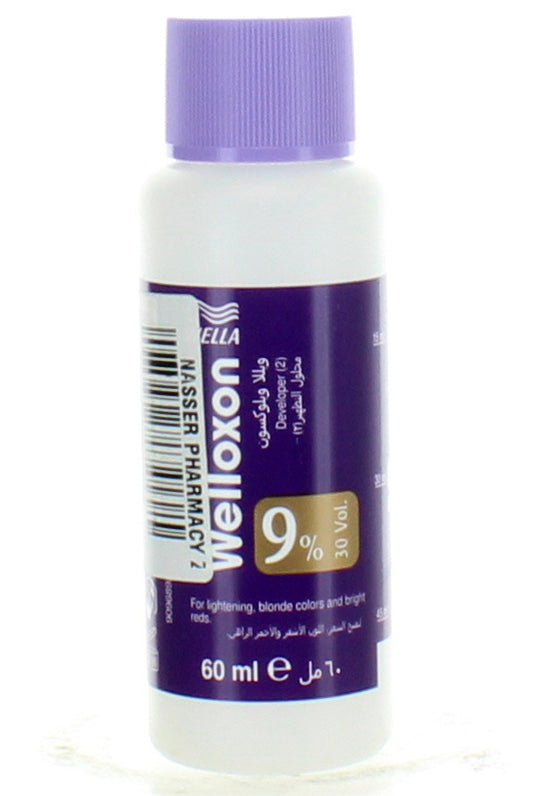 Wella Welloxon 9% Developer For Light Blond & Vibrant Red Hair Color With Hydrogen Peroxide 60ml