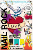 ملصقات أظافر "بيوتي روك" (Beauty Rock Nail Wraps Tattoos Nr060) لفن تزيين الأظافر الإبداعي وثبات يدوم 10 أيام