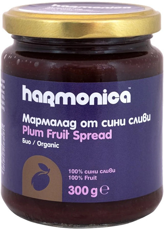 Harmonica Plum Fruit Spread 100% Organic, No Added Sugar 320g