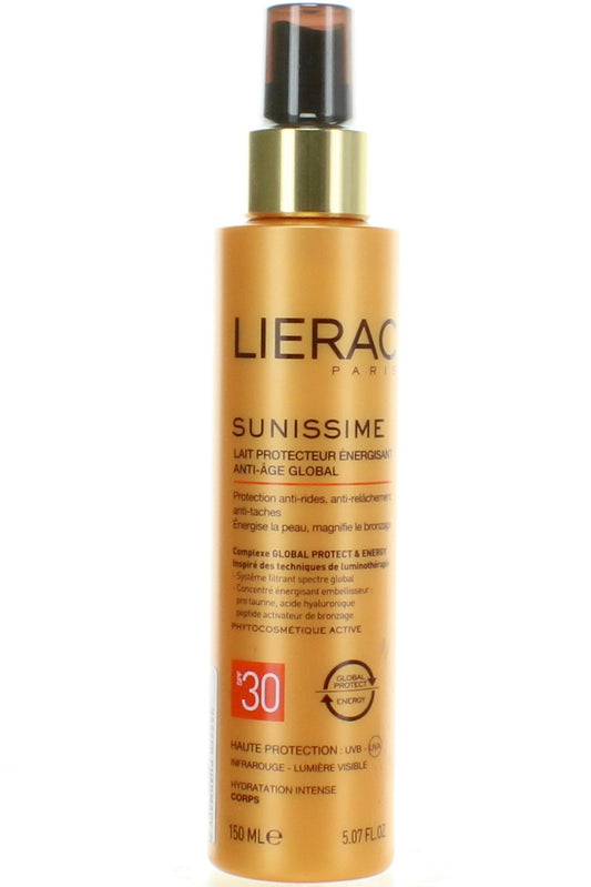 ليراك سانيسيم حليب واقي من الشمس ومنشط بعامل حماية SPF30 150 مل - حماية من الشمس ومضاد للشيخوخة