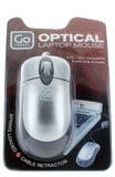 Go Travel Optical Mouse Compact Portable Design With Retractable Cable For Easy Storage And Ergonomic Comfort