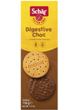 Dr. Schär Digestive Chocolate Biscuits 150g, High Fiber, Milk Chocolate