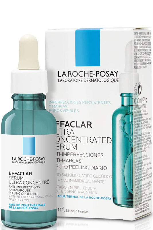 سيروم Effaclar لحب الشباب من لاروش بوزيه مع حمض الساليسيليك والنياسيناميد - يستهدف الرؤوس السوداء والبثور 30 مل