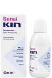 غسول الفم Kin Sensikin خالٍ من الكحول 250 مل - يقلل الحساسية، يعيد بناء اللثة، حماية من التسوس بتركيز عالٍ من الفلورايد