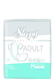 Sleepy Sensitive Skin Adult Diaper Medium Absorbent Eco-pack 16 Count
