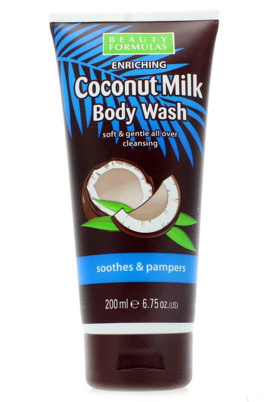 بيوتي فورميولاز سائل استحمام بحليب جوز الهند لترطيب وتنعيم البشرة - 200 مل