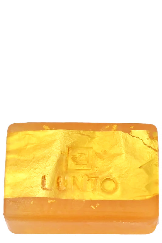 صابون Lunto 24k الذهبي - تركيبة فاخرة غنية برقائق الذهب