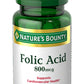 Nature's Bounty حمض الفوليك 800 مكجم لدعم صحة القلب قبل الولادة 250 قرصًا