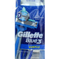 Gillette Blue Razor 3 Simple Disposable - 4 Pieces For Close And Comfortable Shaves