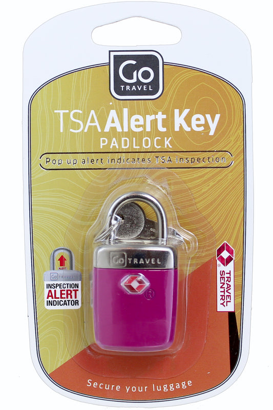 Go Travel قفل Sentry Alert المعتمد من إدارة أمن المواصلات (TSA) للسفر مع مؤشر فحص، تصميم مدمج، يتضمن مفتاح إعادة ضبط