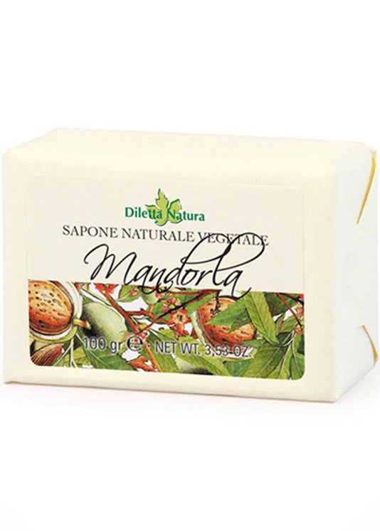 Vital Factor Natural Vegetable Almond Soap 100g - Cold Molded, Preserved Natural Properties