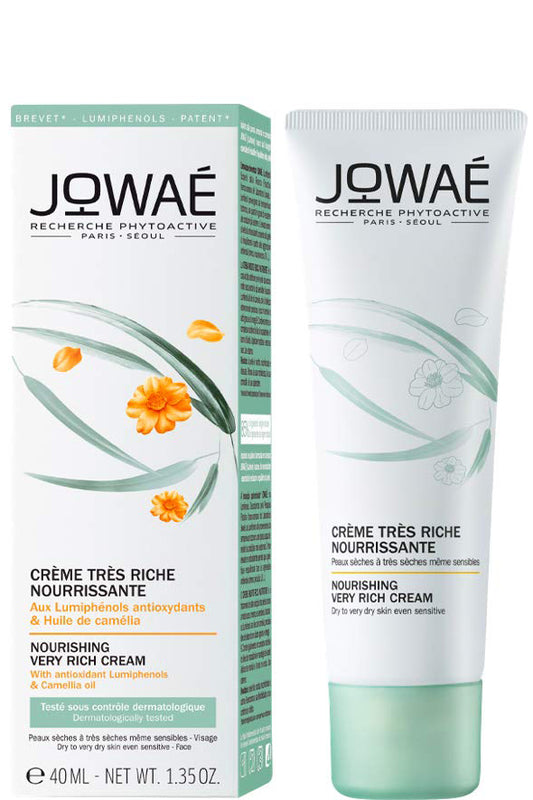 Jowae Nourishing Very Rich Cream Intense Hydration For Very Dry Skin With Lumiphenols And Camellia Oil 40ml