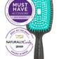 Curl Keeper Flexy Brush Green - Silicone Bristle Detangling Tool