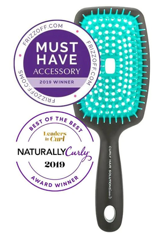 Curl Keeper Flexy Brush Green - Silicone Bristle Detangling Tool