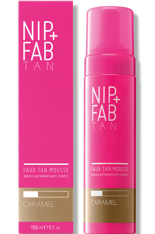 Nip Fab Faux Tan Core Mousse تان خفيف خالٍ من الخطوط مع حمض الجليكوليك 200 مل كراميل