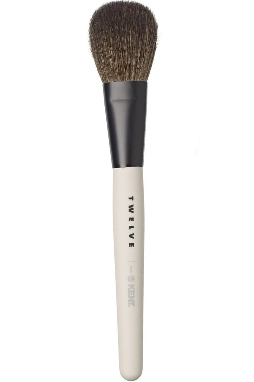 Kent Blusher Brush Mu10 Natural Finish For Cheeks With Natural Bristles Ergonomic Design Ideal For All Skin Types
